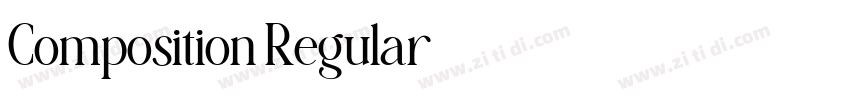 Composition Regular字体转换